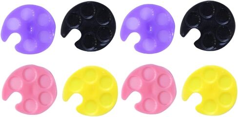 Nuobesty Nail Art Tray Mini Ring Ring حامل الأظافر للطلاء تصميم فنان التصميم للتكنولوجيا in Saudi Arabia