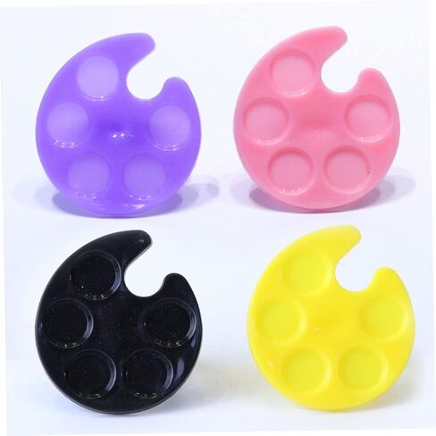 Nuobesty Nail Art Tray Mini Ring Ring حامل الأظافر للطلاء تصميم فنان التصميم للتكنولوجيا in Saudi Arabia