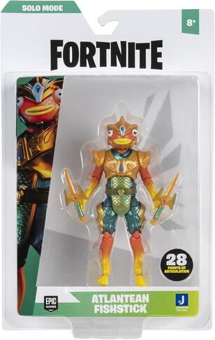 Fortnite Solo Mode - Atlantean Fishstick - 4-Inch Highly Detailed Figure with Fish Sticks Harvesting Tool in Saudi Arabia