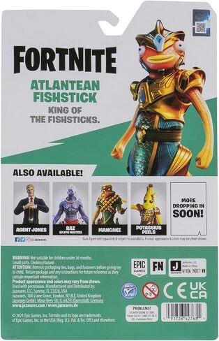 Fortnite Solo Mode - Atlantean Fishstick - 4-Inch Highly Detailed Figure with Fish Sticks Harvesting Tool in Saudi Arabia