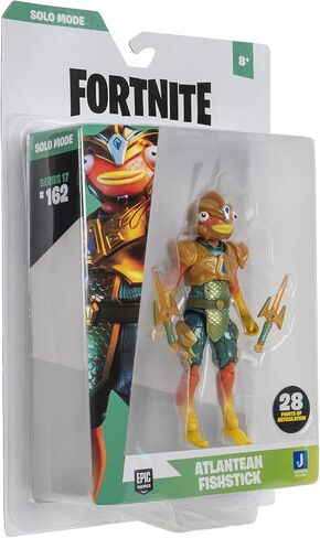 Fortnite Solo Mode - Atlantean Fishstick - 4-Inch Highly Detailed Figure with Fish Sticks Harvesting Tool in Saudi Arabia