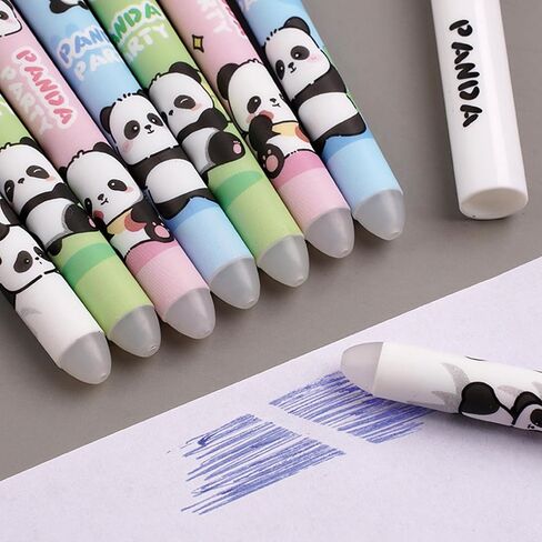 4 Pcs Cute Erasable Pens Cartoon Panda Gel Pen 0.5mm Black Ink Smooth Writing Pen Kawaii Erasable Pens for Women Girls Boys Office School Supplies (Panda-Black Ink) in Saudi Arabia