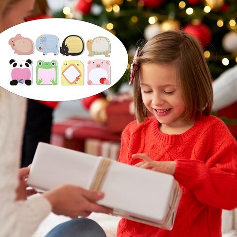 320 Sheets Cartoon Animal Sticky Notes, Cute Cartoon Sticky Notes Self Stick Animal Notepad Page Markers Flags for Home, School Office Party Gifts, 8 Styles 7 x 6 CM in Saudi Arabia