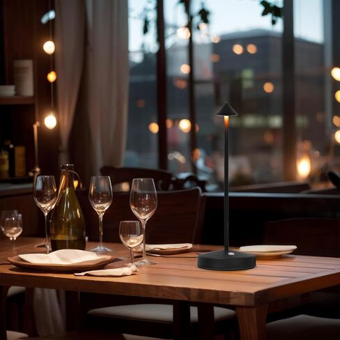 2 Pack Rechargeable Table Lamps,Upgraded Portable LED Cordless Desk Lamp, 6000mAh Battery Operated Table Light,3 Color Stepless Dimmable Night Light for Restaurant/Indoor/Outdoor in Saudi Arabia