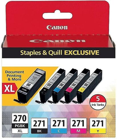 Canon 1804229 PGI 270 XL/CLI 271 خرطوشة حبر أسود/ألوان عالية in Kuwait
