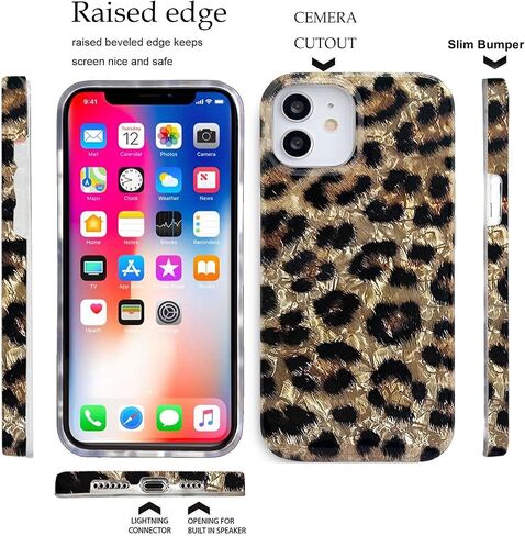 حافظة J.west iPhone 11، تصميم فاخر لامع لؤلؤي لامع، غطاء خلفي من السيليكون الناعم الشفاف الشفاف للفتيات والنساء لهاتف Apple iPhone 11 6.1 بوصة (ملون) in Kuwait