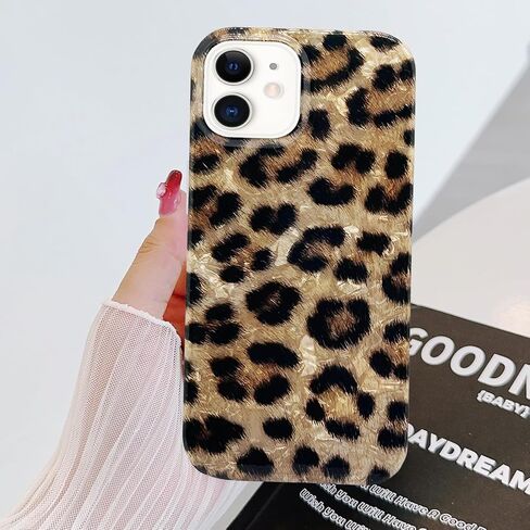 حافظة J.west iPhone 11، تصميم فاخر لامع لؤلؤي لامع، غطاء خلفي من السيليكون الناعم الشفاف الشفاف للفتيات والنساء لهاتف Apple iPhone 11 6.1 بوصة (ملون) in Kuwait
