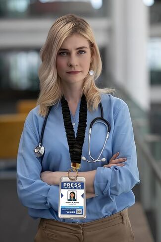 امسع scrunchie الحبل لطيف لشارات الهوية ، حامل سلسلة المفاتيح للمعلم والطبيب وغيره من المهنيين in Kuwait