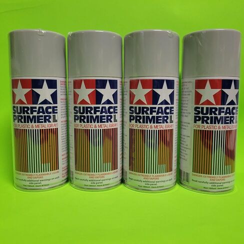 4 حزمة متوافقة مع Tamiya 87042 TAM87042 Surface Primer L الرمادي الرش الطلاء 180 مل رمادي فاتح يشمل chicagolandrc كوبون in Saudi Arabia