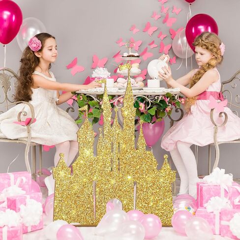 كبار القلعة الخلفية الوقوف الخشبية القلعة الخيالية الخيالية الأميرة حفلة عيد ميلاد الديكور Photobooth الخلفية لوازم المركزية لزخارف حفلة عيد الميلاد (الذهب) in Saudi Arabia