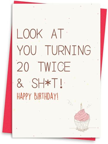 Funny Mom Birthday Card, Happy Birthday Card Gifts for Mom from Son Daughter, Birthday Decorations Ideas for Mother in Saudi Arabia