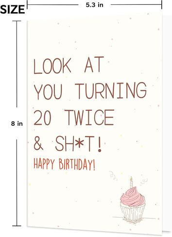 Funny Mom Birthday Card, Happy Birthday Card Gifts for Mom from Son Daughter, Birthday Decorations Ideas for Mother in Saudi Arabia
