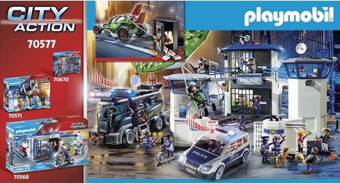 Playmobil Helicopter Pursuit with Runaway Van in Saudi Arabia