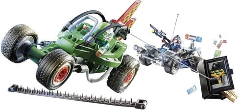Playmobil Helicopter Pursuit with Runaway Van in Saudi Arabia