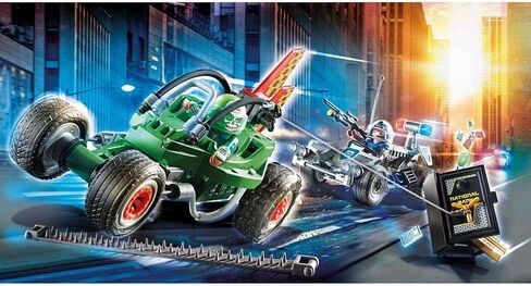 Playmobil Helicopter Pursuit with Runaway Van in Saudi Arabia
