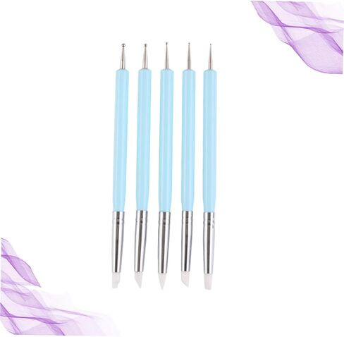 Mobestech 5pcs كعكة فندان كعكة القلم مجموعة أدوات انتشار مزدوجة للخبز للخبز الأقل in Kuwait
