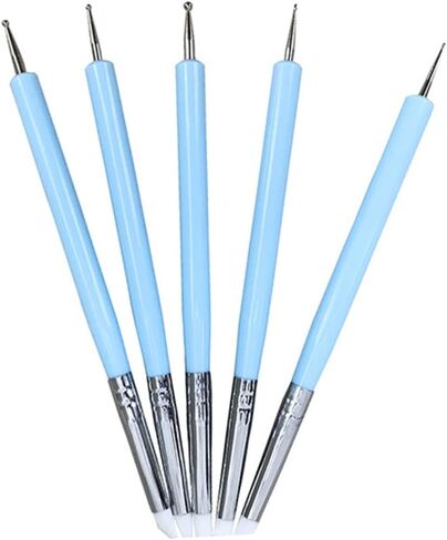 CIIEEO 5PCS أداة النقش والنحت مجموعة أقلام تنقص نهاية لزينة كعكة النحت الفندان والفن لمشاريع تتبع الرسم وتفاصيل النقش in Saudi Arabia