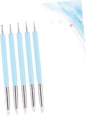 CIIEEO 5PCS أداة النقش والنحت مجموعة أقلام تنقص نهاية لزينة كعكة النحت الفندان والفن لمشاريع تتبع الرسم وتفاصيل النقش in Saudi Arabia