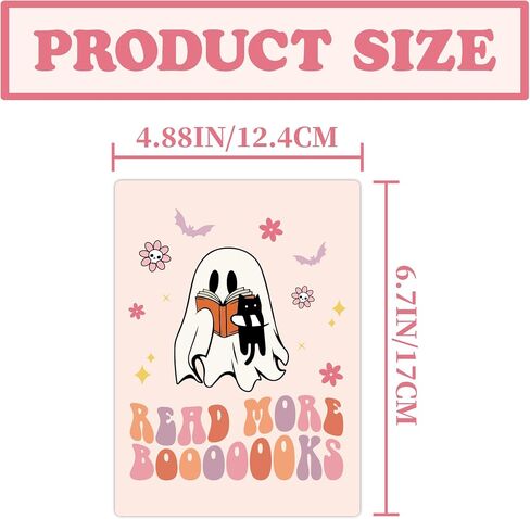 15PCS Halloween Pink Inserts Cardstock for 6.8" Kindle Clear Case (11th Gen) - Kindle Accessories Inserts, Cute Spooky Ghost Pumpkin E-Reader Decor Bookish Gift for Book Lovers & Students in Saudi Arabia