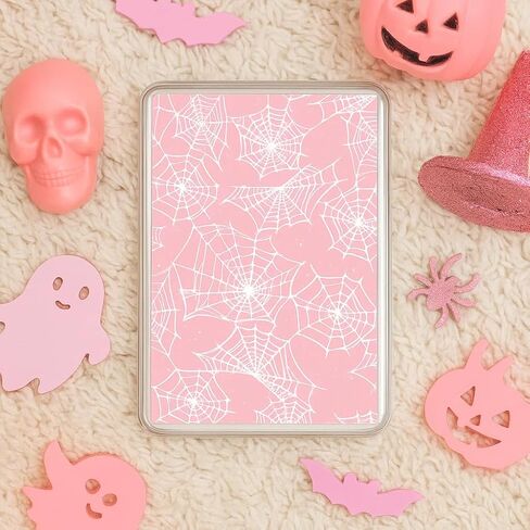 15PCS Halloween Pink Inserts Cardstock for 6.8" Kindle Clear Case (11th Gen) - Kindle Accessories Inserts, Cute Spooky Ghost Pumpkin E-Reader Decor Bookish Gift for Book Lovers & Students in Saudi Arabia