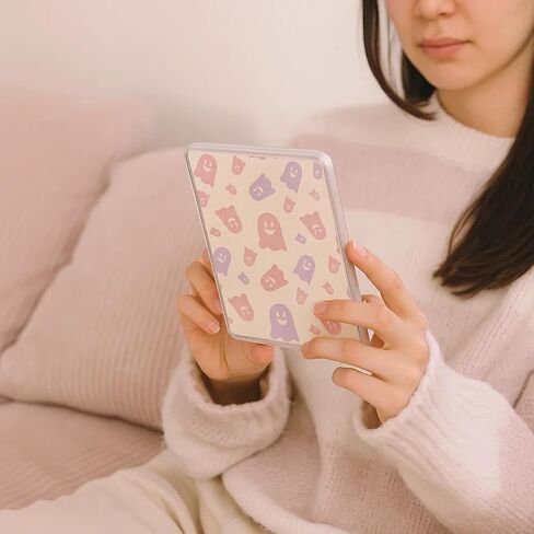 15PCS Halloween Pink Inserts Cardstock for 6.8" Kindle Clear Case (11th Gen) - Kindle Accessories Inserts, Cute Spooky Ghost Pumpkin E-Reader Decor Bookish Gift for Book Lovers & Students in Saudi Arabia