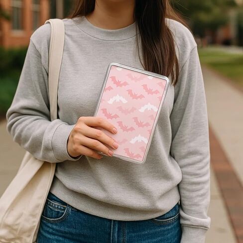 15PCS Halloween Pink Inserts Cardstock for 6.8" Kindle Clear Case (11th Gen) - Kindle Accessories Inserts, Cute Spooky Ghost Pumpkin E-Reader Decor Bookish Gift for Book Lovers & Students in Saudi Arabia