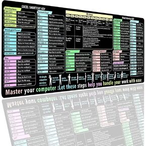 Excel Cheat Sheet Pad Desk Pad for Office مكاتب المكاتب للرجال والنساء الممتد المكتبي Mouse Mous. in Kuwait