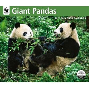 Giant Pandas WWF 2026 Wall Calendar, 12.01'' X 14.09'', 16-Month Calendar with Stapled Binding in Saudi Arabia