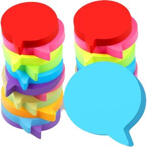 Leinuosen 24 عبوات لطيفة الملاحظات اللزجة 3 بوصة ، 100 ورقة/وسادة ، ألوان زاهية وسادات ذات وسادات ذاتية وسادات متعددة ألوان لزجة الملاحظات اللزجة لتزويد مكتب الفصول الدراسية (على شكل قلب) in Kuwait