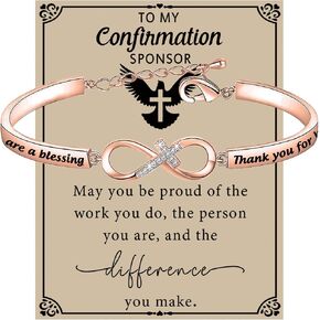 SEIRAA Confirmation Sponsor Thank You Gift Catholic Mentor Gift Thank You For Being Mine Keychain Gift for Godparents in Kuwait