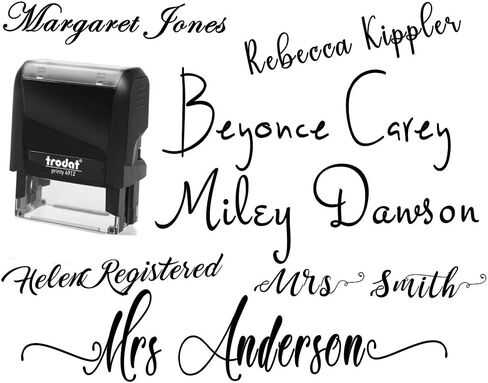 Signature Stamp Name Stamp Pick from 10+ Fonts Customizable Personalized Custom Adult Name Self Inking Stamp One Line Custom Stamp RN Nurse Stamper Self Inking Personalized Self-Ink Stamp Name Stamp in Saudi Arabia