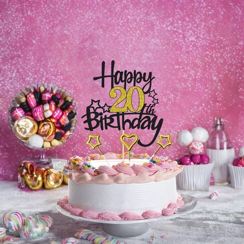 زخرفة كعكة عيد الميلاد الرابعة والأربعين ، نجم القلب شمعة شمعة بريق الكعكة توبيبر لعيد الميلاد الذكرى السنوية in Kuwait