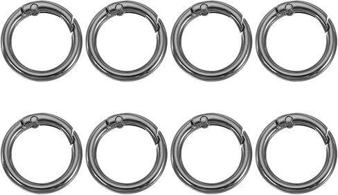 Patikil Spring O Rings ، مقاطع جولة معدنية ، مفاتيح المفاتيح المقطوعة مشبكات لأكياس مفاتيح أكياس المحافظ in Saudi Arabia