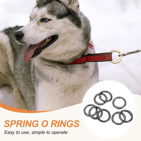 Patikil Spring O Rings ، مقاطع جولة معدنية ، مفاتيح المفاتيح المقطوعة مشبكات لأكياس مفاتيح أكياس المحافظ in Saudi Arabia