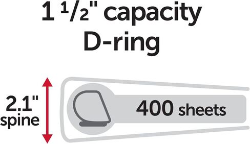 Office Depot® Brand Heavy-Duty View 3-Ring Binder, 1 1/2" D-Rings, 49% Recycled, White in Saudi Arabia