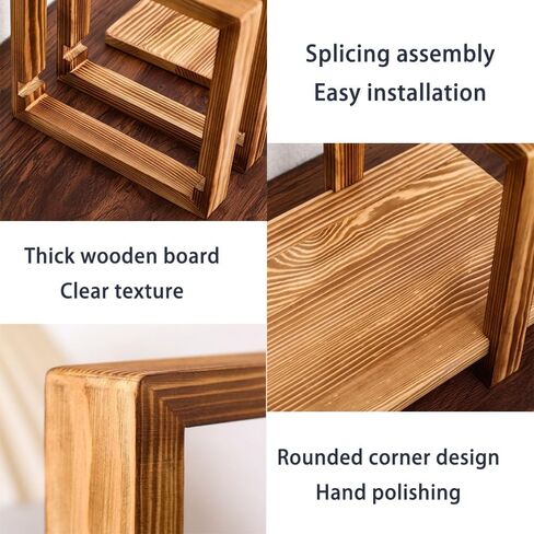 رف كتب سطح المكتب القابل للتعديل - منظم طاولة خشبية للمجلات والملفات وكتب الطبخ - مجموعة من الأدوات السهلة - رف بني داكن للمكتب المنزلي وغرفة المعيشة in Kuwait
