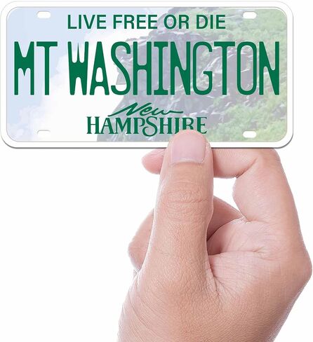 New Hampshire License Plate Stickers, Choose Your NH City Bumper Sticker - New England Decal for Hydroflask (Live Free) in Saudi Arabia