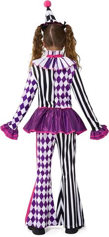 Spooktacular Creations Halloween Clown Costume for Girls, Jester Clown Costume for Kids, Halloween Role Play & Dress Up in Saudi Arabia