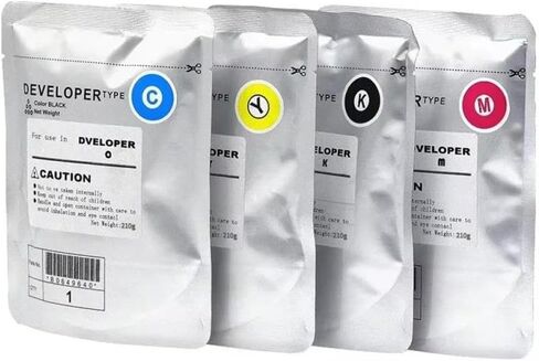 210g DV512 Developer Powder Compatible with BH C224 C284 C364 C454 C554 Photocopy Machines Toner Replacement for Copier(DV512- Yellow) in Saudi Arabia