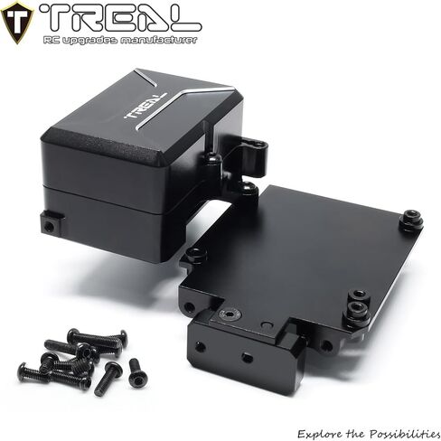 TREAL Aluminium 7075 RADIO TRAY LOW CG Electronics Mount for 1/8 LOSI LMT Monster (Black in Saudi Arabia