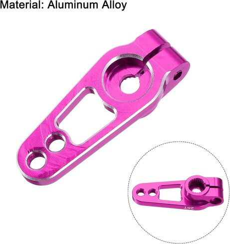 Meccanixity 4 PCS Aluminium Aluminium 25t Arm Servo Arm Horn for DIY RC Car/Boat/Airplane Boat Assories ، Purple/Red in Saudi Arabia