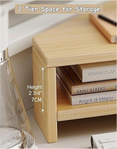 Triangle Monitor Stand Riser - حامل شاشة الكمبيوتر الزاوية ، منظم سطح المكتب الموفرة للمساحة ، تصميم ثلاثي الأنيقة لاستخدام المنزل والمكاتب ، ارتفاع الرؤية المريحة in Saudi Arabia