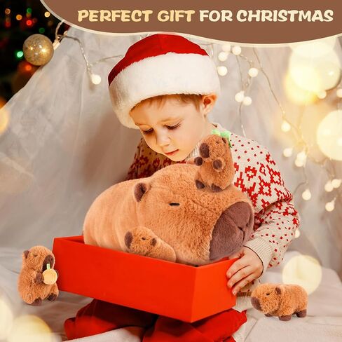 5-in-1 Highland Cow Stuffed Animals with Babies Inside, 5PC Set Highland Cow Plush Mommy & 4 Babies, Soft Pillow Plushies Decor, Cute 3 to 8 Year Old Girl Gifts, Imaginative Play Toy (Cows) in Kuwait