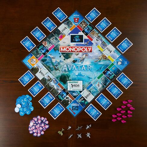 Monopoly: لعبة لوحة Avatar Edition للأعمار 8 وما فوق ، ألعاب عائلية من 2 إلى 6 لاعبين ، ألعاب الأطفال in Saudi Arabia