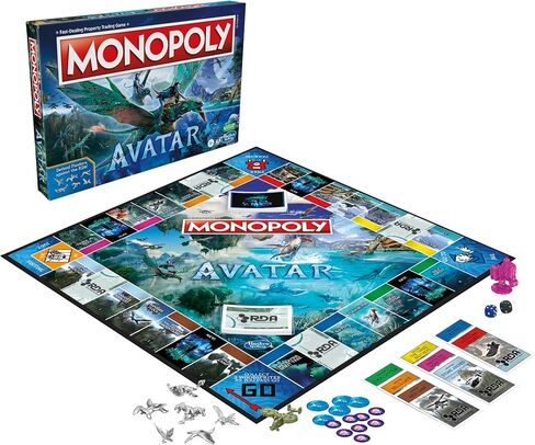Monopoly: لعبة لوحة Avatar Edition للأعمار 8 وما فوق ، ألعاب عائلية من 2 إلى 6 لاعبين ، ألعاب الأطفال in Saudi Arabia