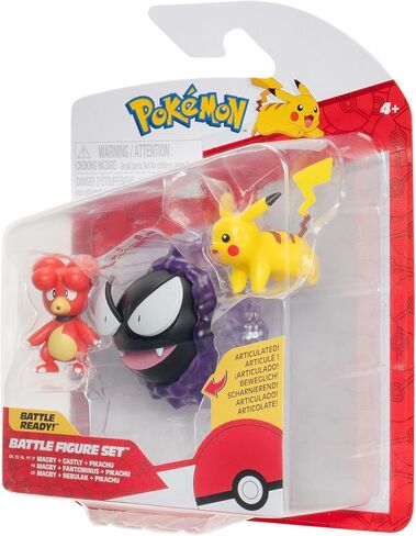 Pokémon Clip ‘N’ Go Pikachu and Love Ball - Includes 2-Inch Battle Figure and Love Ball Accessory in Saudi Arabia
