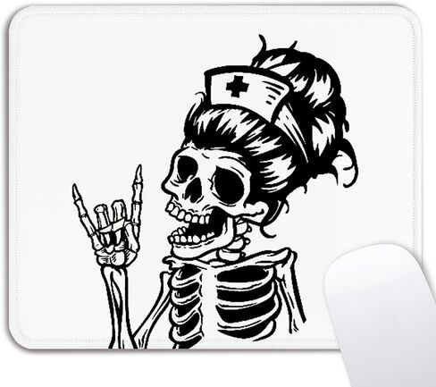 Pink Nurse Mouse Pad - Trendy Nurse Office Desk Accessories, New Graduates Nurse Gifts, Waterproof Non-Slip Rubber Base School Nurse Mousepad for Wireless Mouse 7.9x9.5 Inch in Kuwait