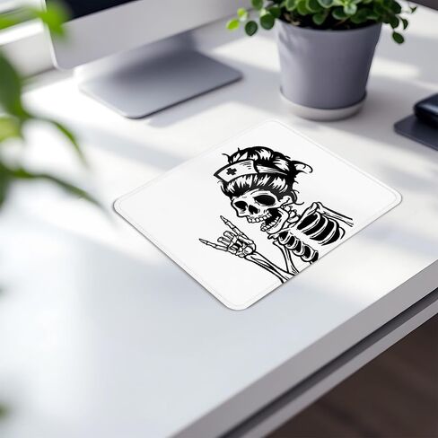 Pink Nurse Mouse Pad - Trendy Nurse Office Desk Accessories, New Graduates Nurse Gifts, Waterproof Non-Slip Rubber Base School Nurse Mousepad for Wireless Mouse 7.9x9.5 Inch in Kuwait