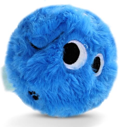 Dog Squeaky Toy, No Stuffing Plush Ball Dog Toy for Small Meduim Breed, Indestructible Puppy Chew Toys for Teething Chewing Interactive Fetch Play to Keep Them Busy, Blue, 3.1Inch in Kuwait