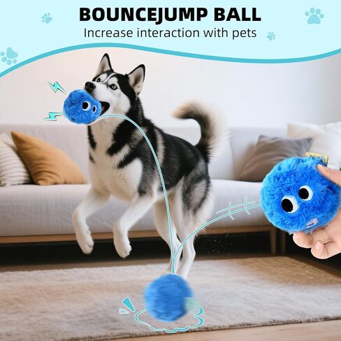 Dog Squeaky Toy, No Stuffing Plush Ball Dog Toy for Small Meduim Breed, Indestructible Puppy Chew Toys for Teething Chewing Interactive Fetch Play to Keep Them Busy, Blue, 3.1Inch in Kuwait